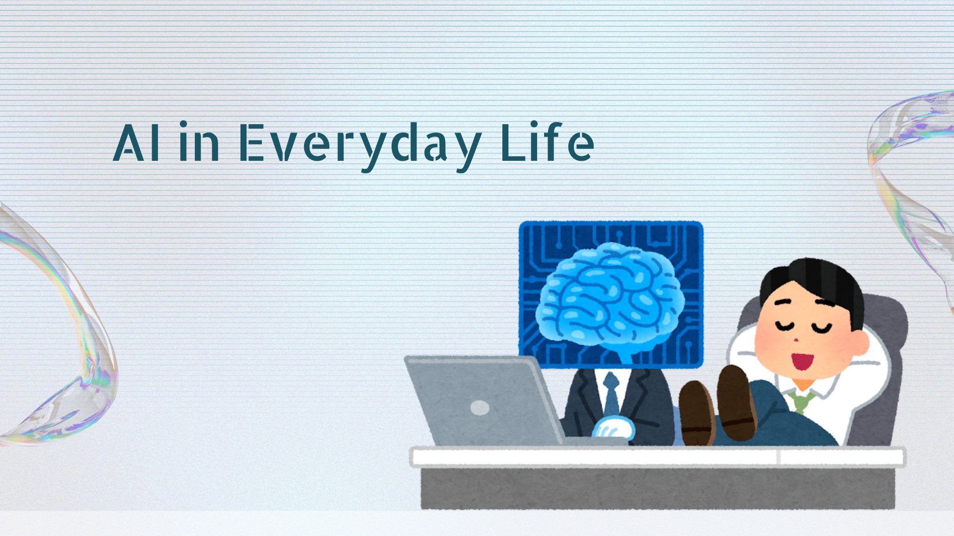 Actualités 5 Blue and Turquoise Futuristic Artificial Intelligence Presentation 4